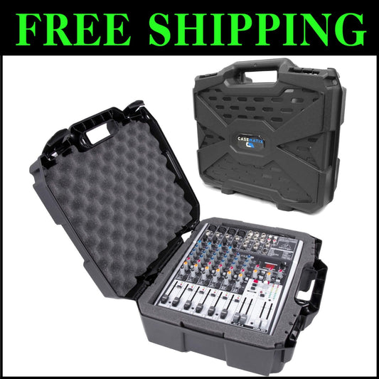 Lightweight 17" Hard Shell Audio Mixer Case with Customizable Foam Interior