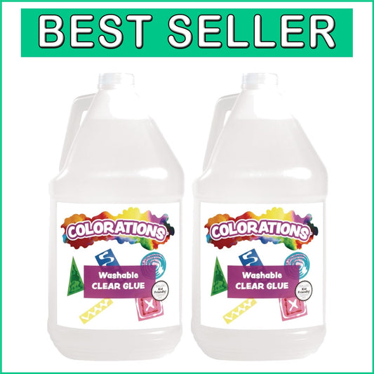 2 Gallon Washable Clear Glue - Non-Toxic, Quick Drying & Versatile for Crafts