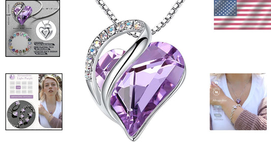 Delicate Infinity Love Pendant Necklace with Birthstone - Mother's Day Jewelry