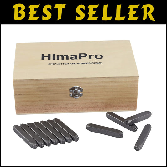 Professional Letter & Number Stamp Punch Set – 36 Pieces for Multi-Surface Use