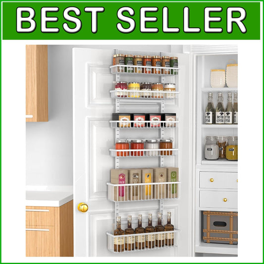 Durable 6-Tier Hanging Basket Organizer for Pantry and Household Essentials