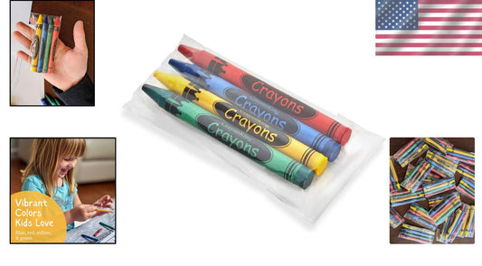1000 Assorted Colors Crayons - Non-Toxic, Individually Wrapped for Easy Sharing