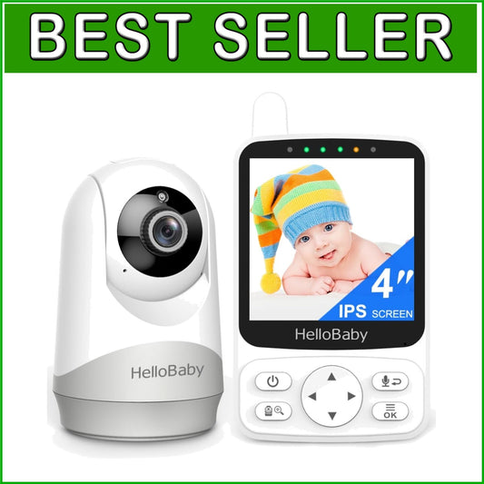 2-Way Talk Baby Monitor with PTZ, Night Vision & 26-Hour Battery Life for Travel