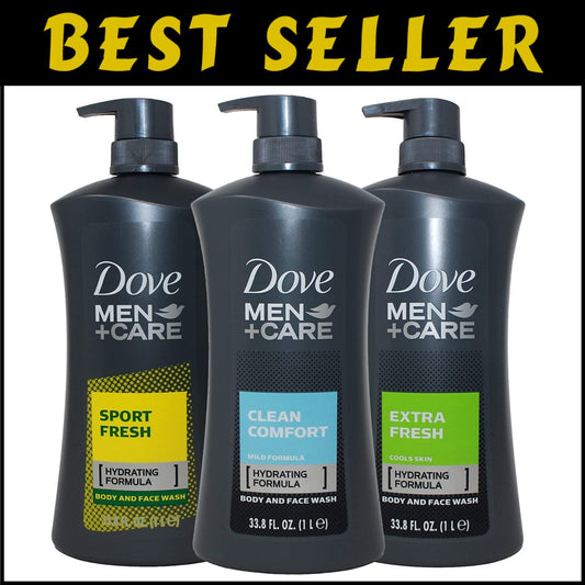 Men+Care Body Wash 3-Pack - Clean Comfort, Extra Fresh, Sport Fresh, Gift Set