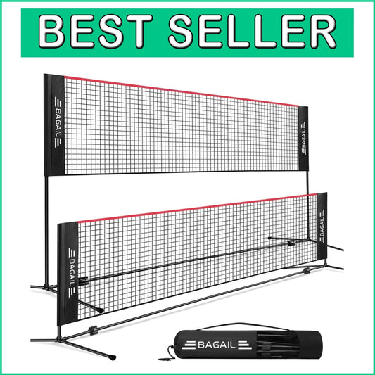 Durable 14ft Adjustable Sports Net - Perfect for Badminton, Tennis, and More