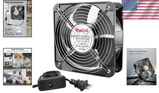 Dual Ball Bearing 200mm Muffin Fan - Efficient Cooling with Quick Installation