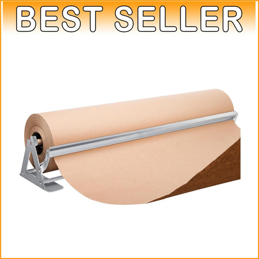 Alloy Steel 36" Paper Dispenser & Cutter - Versatile for Craft and Butcher Paper