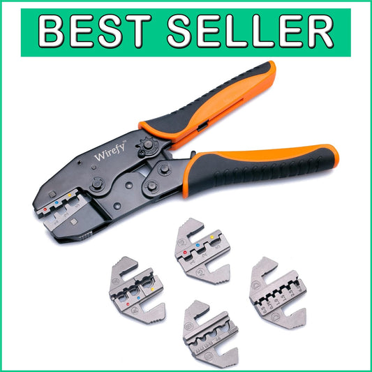 Durable 5 PCS Crimping Tool Set with Lifetime Warranty for Reliable Performance