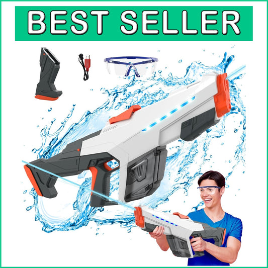Dual-Mode Electric Water Gun - Automatic Suction & Manual Shooting (32ft Range)