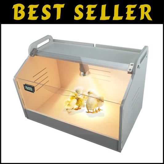Compact Intelligent Brooder Box for 10-15 Chicks & Quail - Digital Temp Control