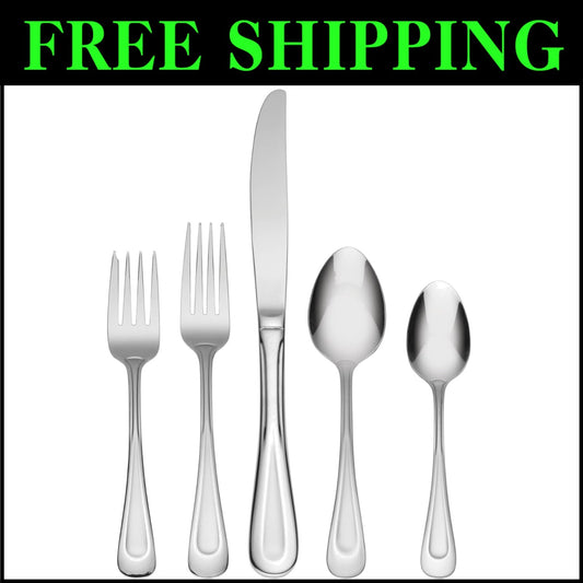 Satin Sand Dune 45-Piece Flatware Set in Multicolor - Elegant Dining Essentials