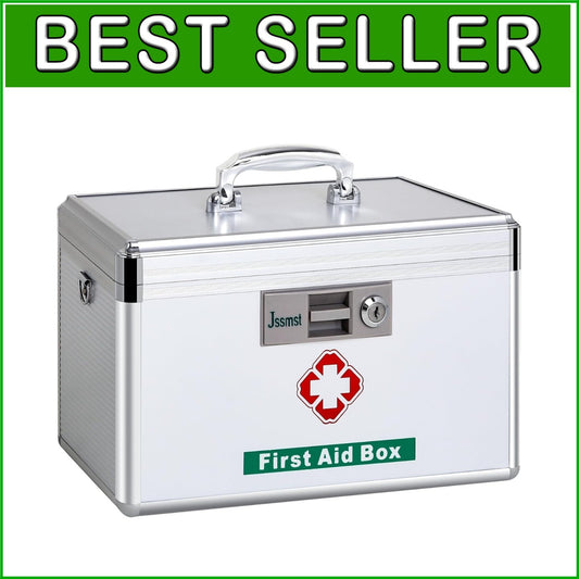 Durable Lockable Medicine Box with Plush Interior - 4.1 lb Lightweight Design