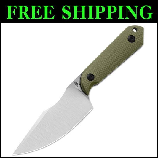 3.84” D2 Steel Harpoon Knife - Lightweight EDC Fixed Blade for Survival & Hiking