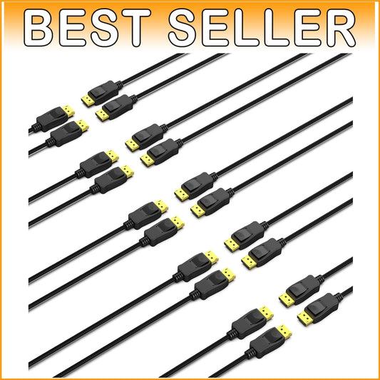 High-Speed 6FT DisplayPort to DisplayPort Cable - Ideal for Gaming & Streaming