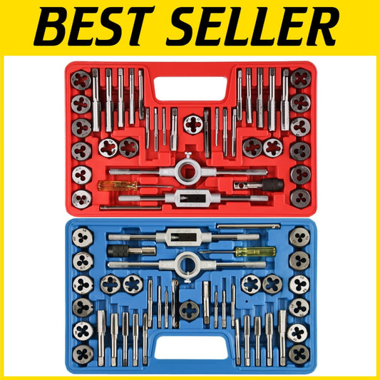 All-in-One 80 Piece Tap and Die Set for Internal & External Thread Repair
