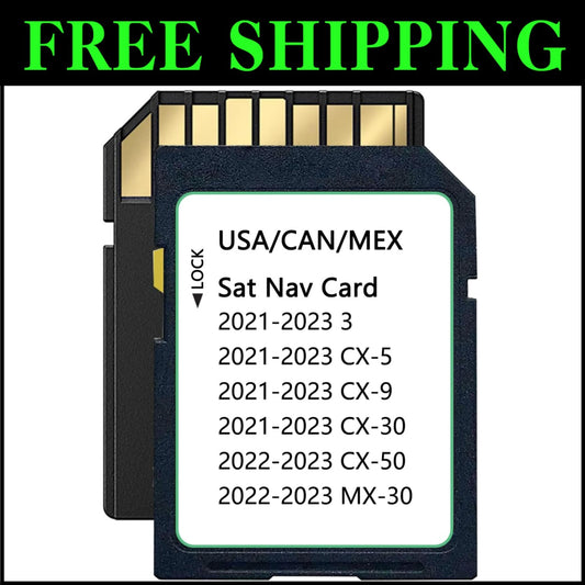 2021-2024 Mazda Navigation SD Card with Class 6 Speed - Compatible Maps Included