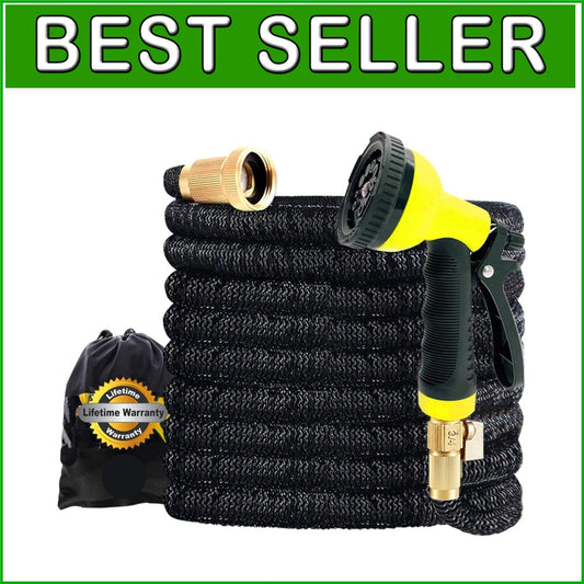 Durable 150ft Expandable Hose with 10 Adjustable Spray Patterns & Storage Bag