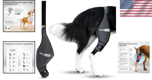 Veterinary-Quality Left Leg Dog Brace for ACL & Patella Support - Mini Size