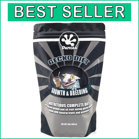 Enhanced Gecko Diet Powder - Insect Flavor Formula for Optimal Growth 16 oz