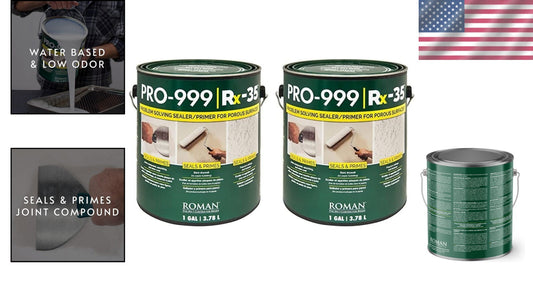 Clear Matte Finish Wallpaper Primer - Water-Based & Easy Cleanup, 2 Gal Pack