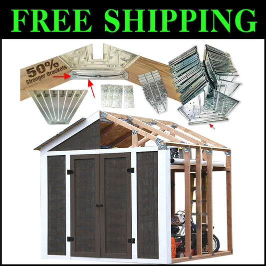 Versatile 50% Stronger Shed/Playhouse Kit - Custom Lengths & Styles Available