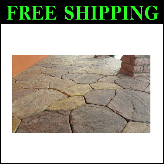 Reusable Plastic Molds for Garden Pathways - Create Custom Flagstone Designs
