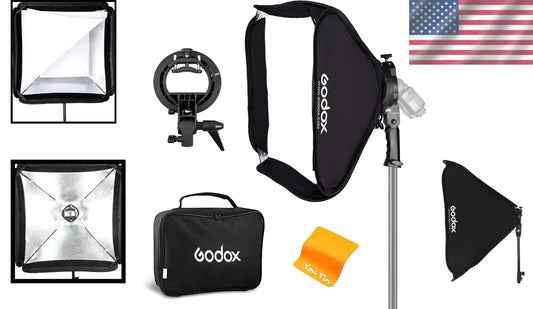 32"x32" Bowens Mount Softbox - Portable & Lightweight Photography Lighting