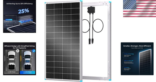 High-Efficiency 24V 200W Solar Panel - Compact Solution for RVs & Marine