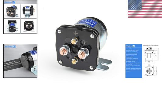 Compact 200 Amp Surface-Mount Battery Isolator & Relay - 12VDC Power Solution