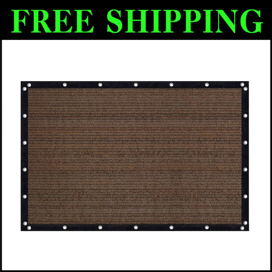 Versatile 8x10 FT Privacy Shade Fabric with Double Grommets for Outdoor Spaces