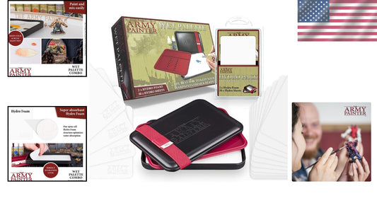 Acrylic Painting Wet Palette with Lid & Extra Hydro Sheets - Ultimate Bundle