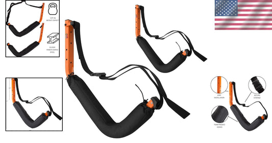 Durable Steel Kayak and Paddle Board Wall Storage - Easy Installation and Secure