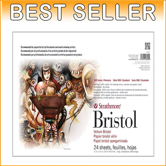 24 Sheet 500 Series Vellum Bristol Art Pad - 11" x 17" for Creative Freedom