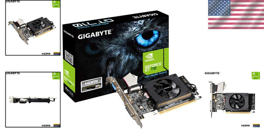 Efficient Low Profile 2GB Nvidia Graphics Card - 4096x2160 Max Resolution