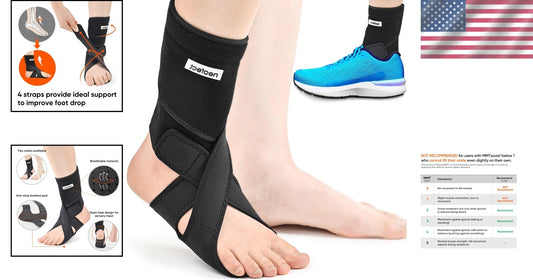 Breathable Medium Ankle Brace for Foot Drop – Comfortable Support for Mobility