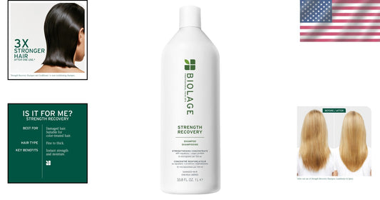 Paraben-Free Hair Repair Shampoo - Strengthens, Detangles & Revives Damaged Hair