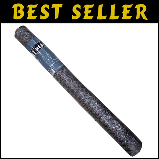 Flexible 50ft Poultry Netting - 20 Gauge Galvanized Wire for Gardens and Coops