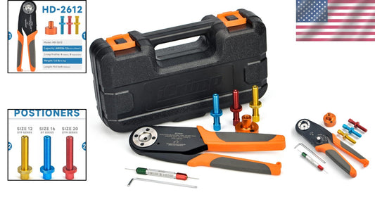 Precision Deutsch Crimping Tool for 12, 16, 20 AWG Contacts – Ergonomic Design