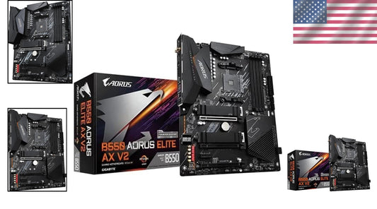 B550 Aorus Elite Ax V2: Ultra-Durable ATX Motherboard with 12+2 Power Phases