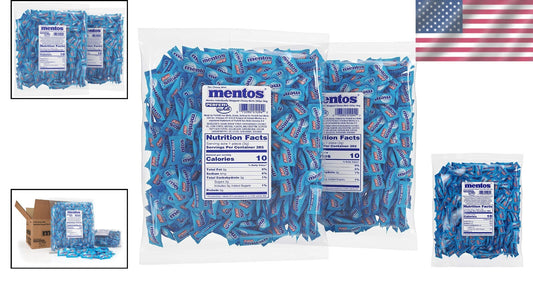 Chewy Mint Candy Bulk Bag - 37 oz of Individually Wrapped Peppermint Delights