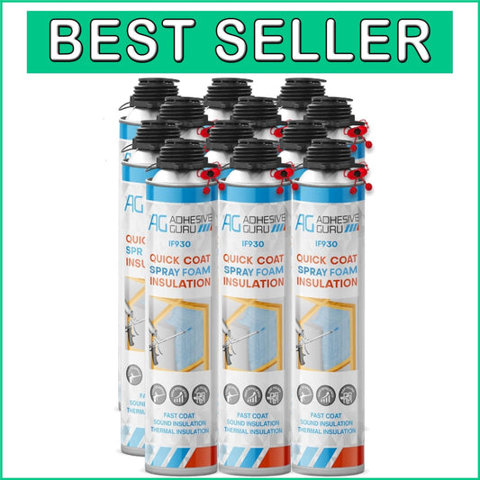12-Pack Heat Insulation Spray Foam - Fast Curing Polyurethane for All Projects