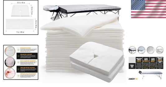 Premium 200 PCS Disposable Massage Sheets & Face Cradle Covers for Professionals