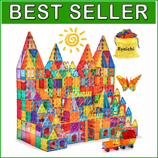 Durable 138PCS Magnetic Blocks Set with Cars - Creative Montessori Learning