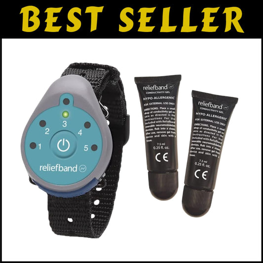 Classic Motion Sickness Relief Wristband - Adjustable & Includes Extra Gel Tube