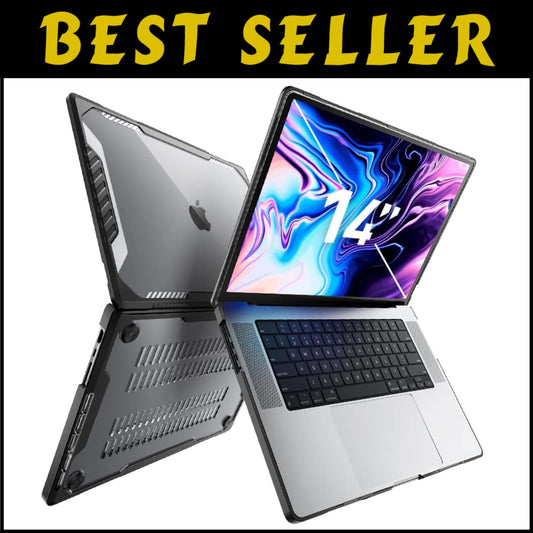 Protective Black Hard Shell for MacBook Pro 14" (2024-2021) - Rugged and Stylish