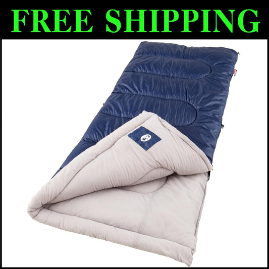 20°F Rated Adult Sleeping Bag - Thermolock Draft Tube & Fiberlock Insulation