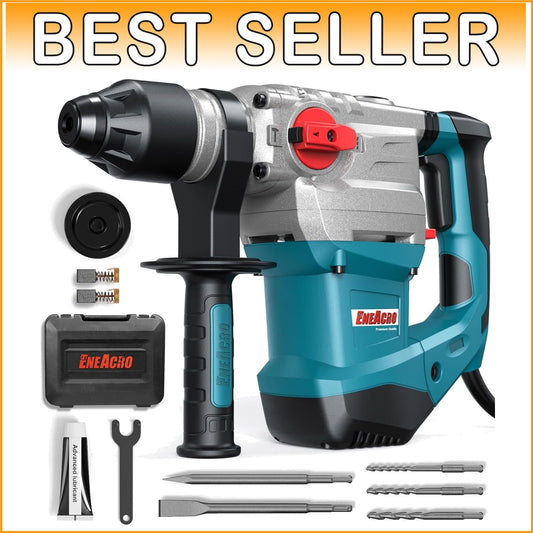 1-1/4 Inch SDS-Plus Rotary Hammer with 4 Functions for Professionals & DIYers