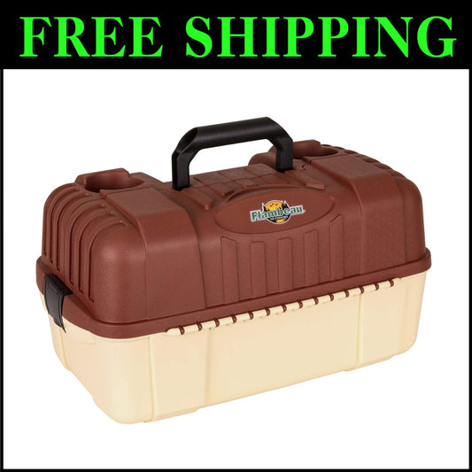 Outdoors 2059 Hip Roof Large 7-Tray Fishing Tackle Box - 61 Comp. Organizer