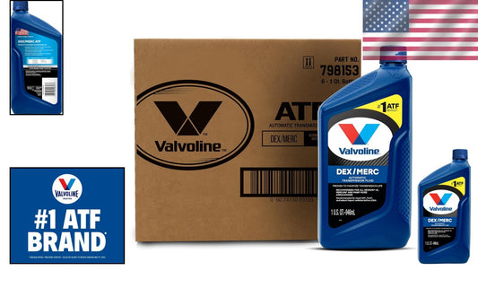1 QT DEX/MERC ATF Automatic Transmission Fluid, Pack of 6 for Smooth Performance