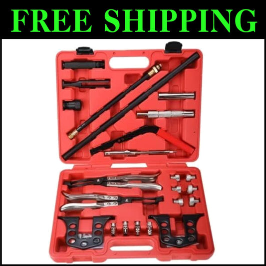 Universal Valve Spring Compressor for OHV/OHC Engines - Heavy-Duty Tool Kit